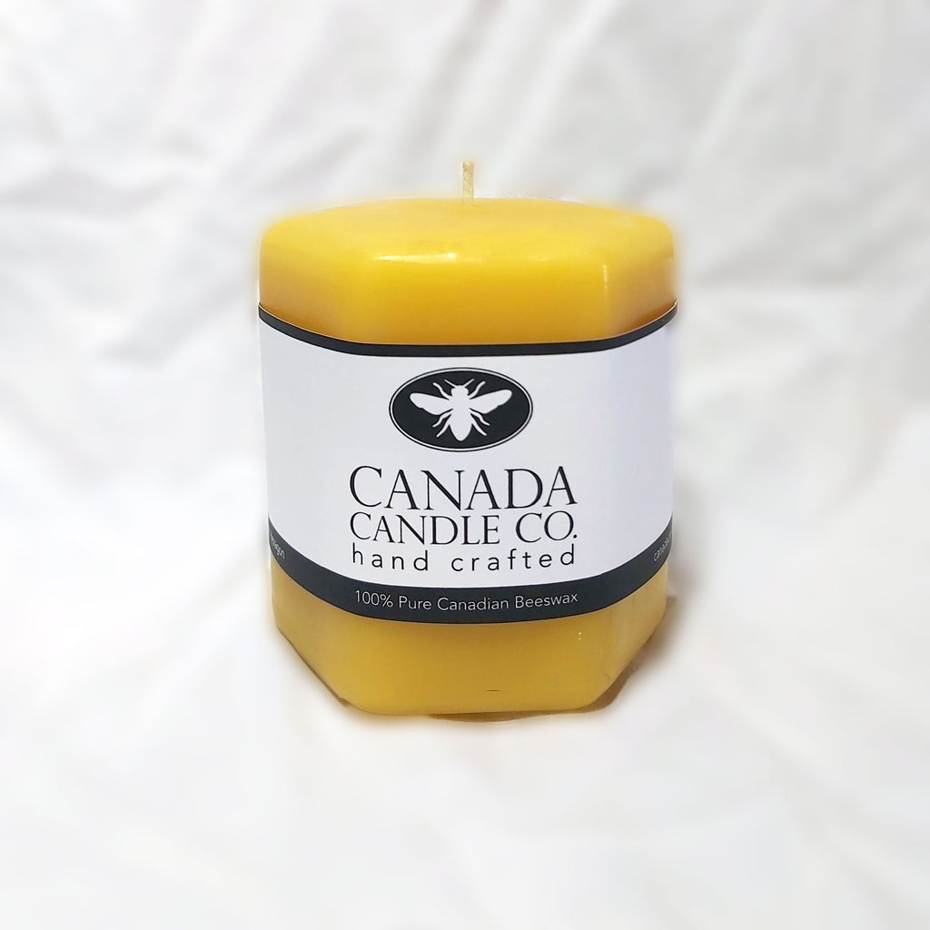 Beeswax Hexagon Canada Candle