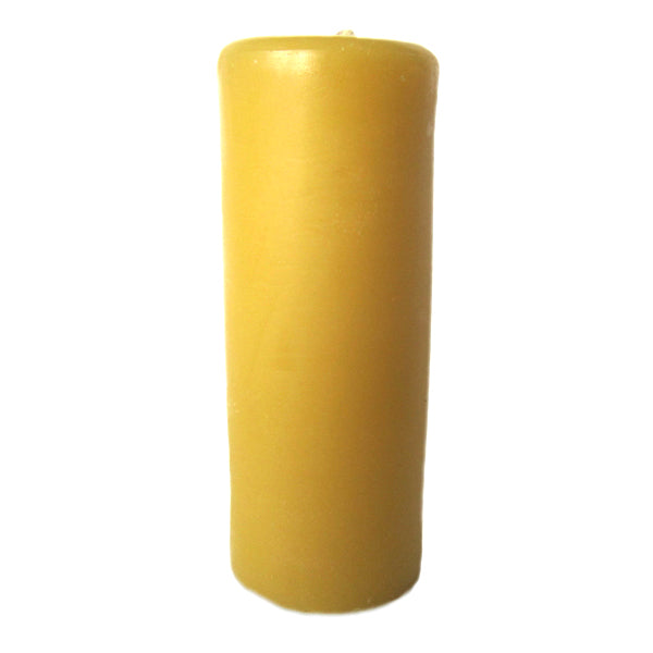 Beeswax smooth pillar candle