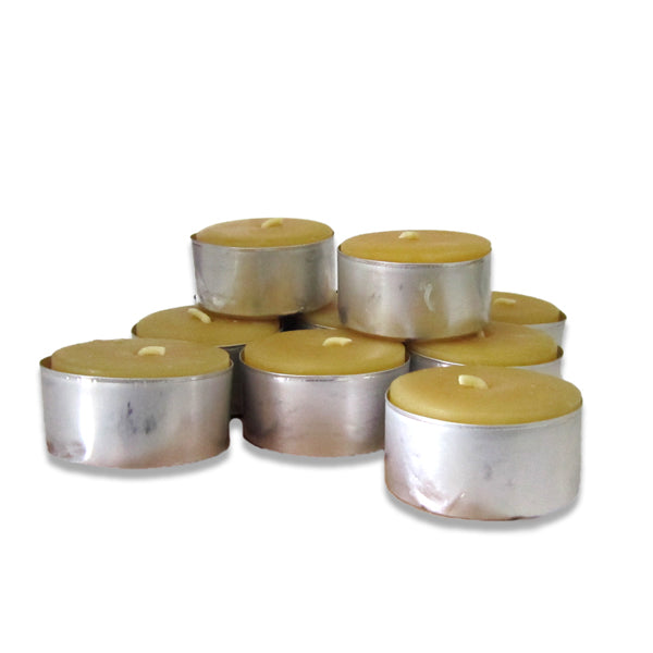 Beeswax Tealight  - 10 pack Metal cup