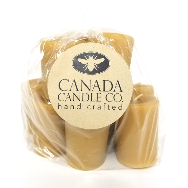 Pack of 10 pure beeswax votive candles