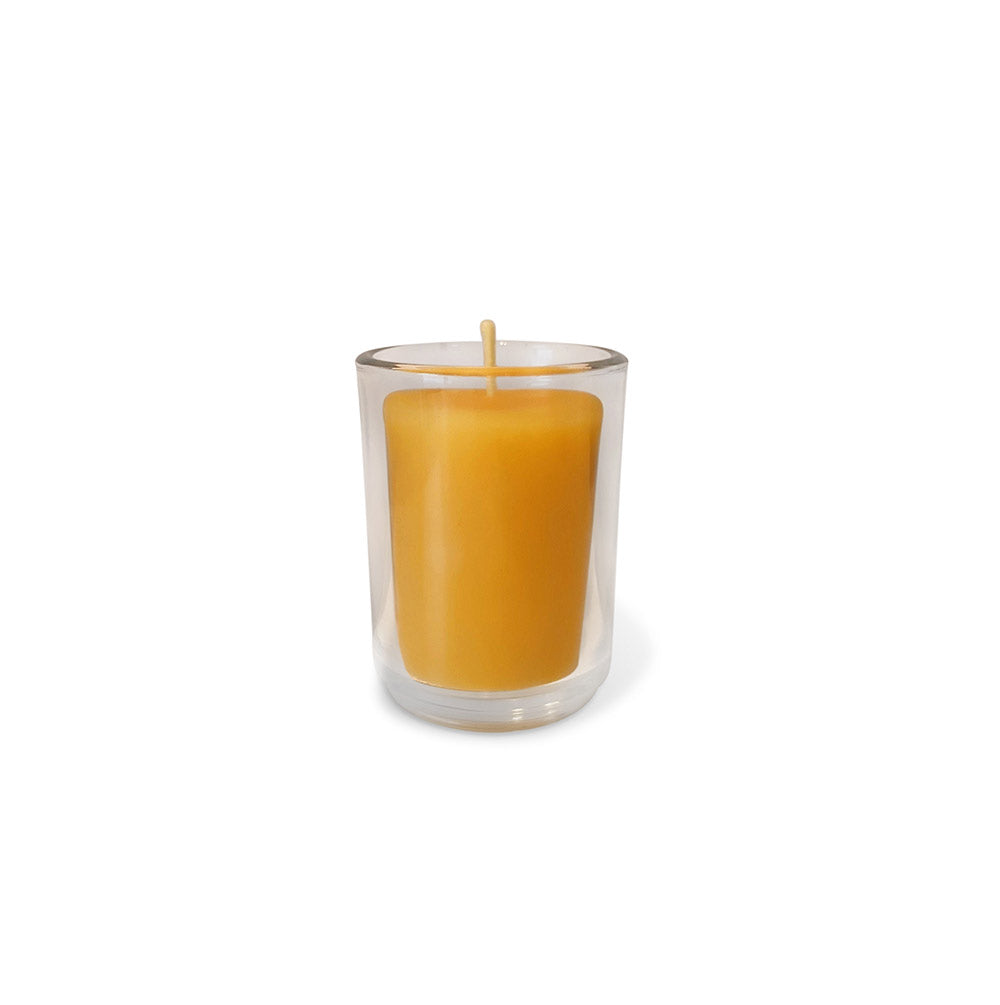 Votive Holder with Beeswax votive candle