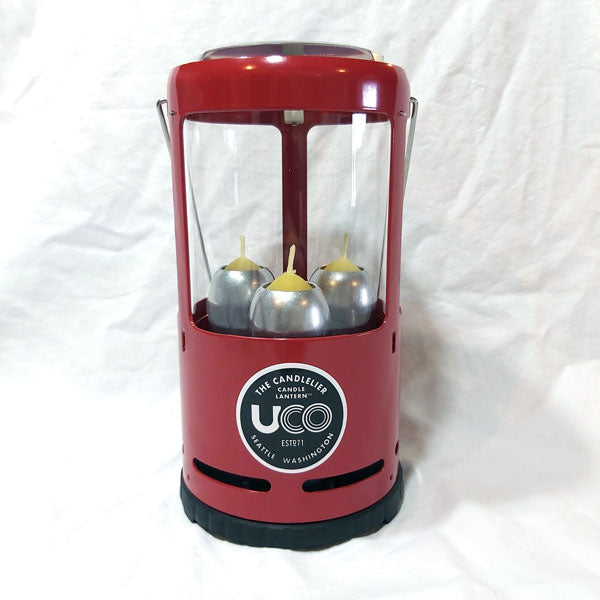 UCO Camping Lantern Red or Yellow - Three Candle