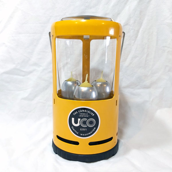 UCO Camping Lantern Red or Yellow - Three Candle