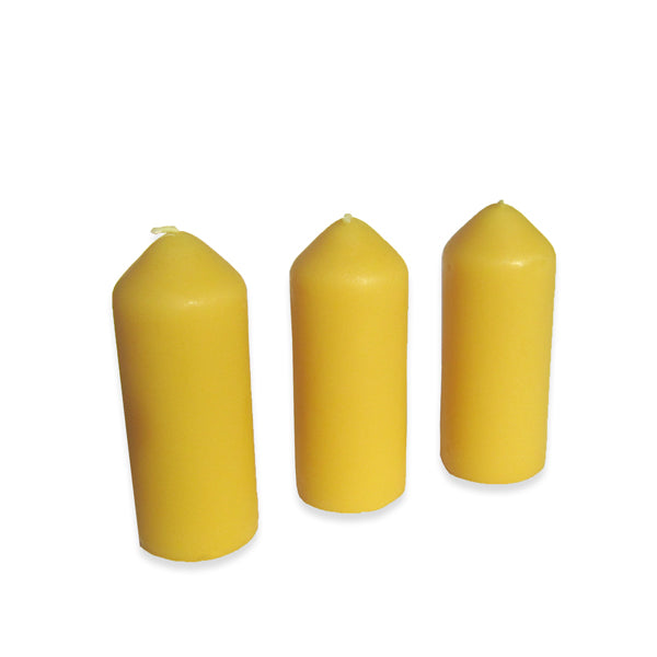 Three beeswax candles for a UCO camping lantern