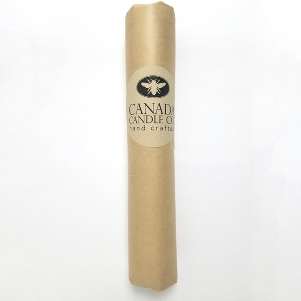 Paper roll containing 10 beeswax tealights