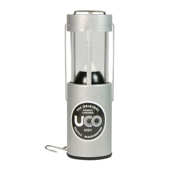 Silver UCO camping lantern