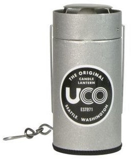 Silver UCO camping lantern